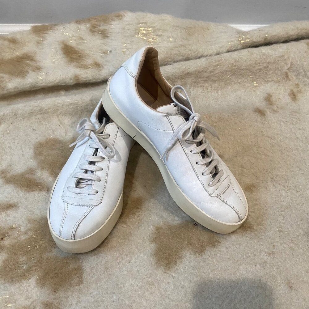 Spalwart Court Low Nappa Leather White on White Sneakers | 37
